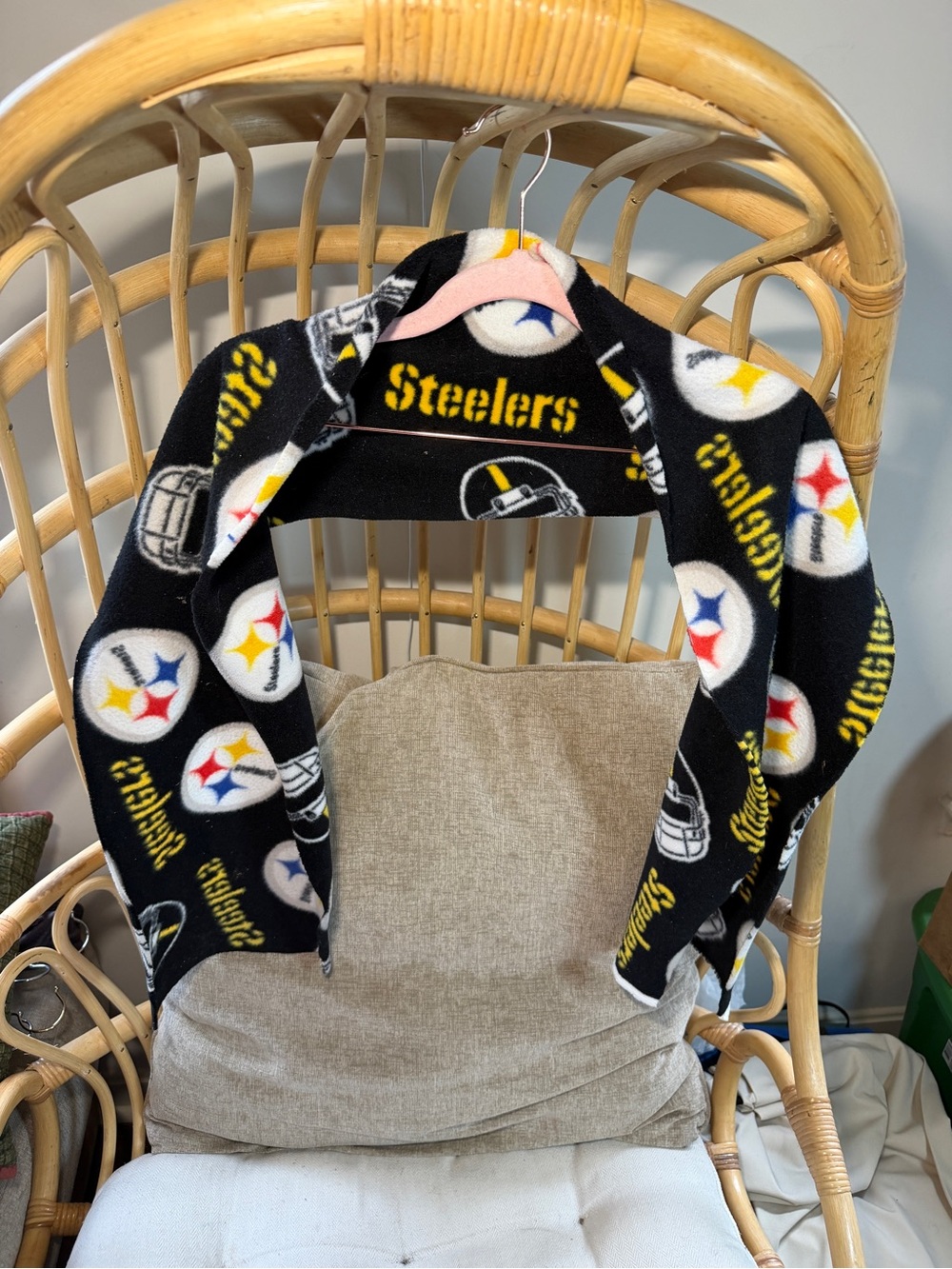 Pittsburgh Steelers Black Fleece Scarf